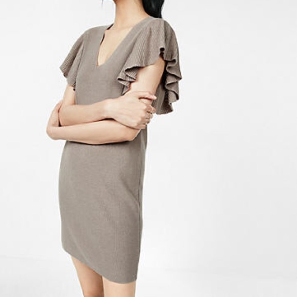 NWT Express Ruffle Sleeve Dress